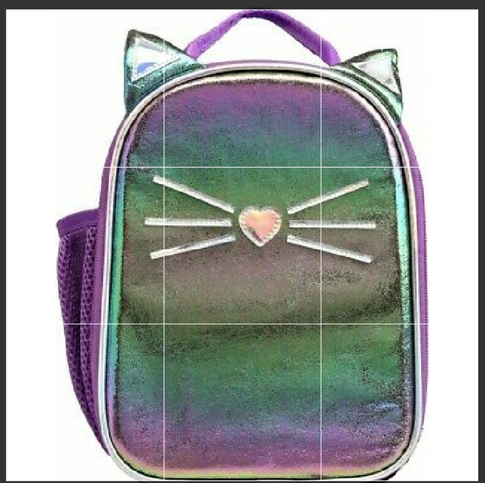 NWT- purple kitty lunch bag